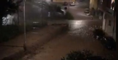 Strade allagate a Vibo Marina